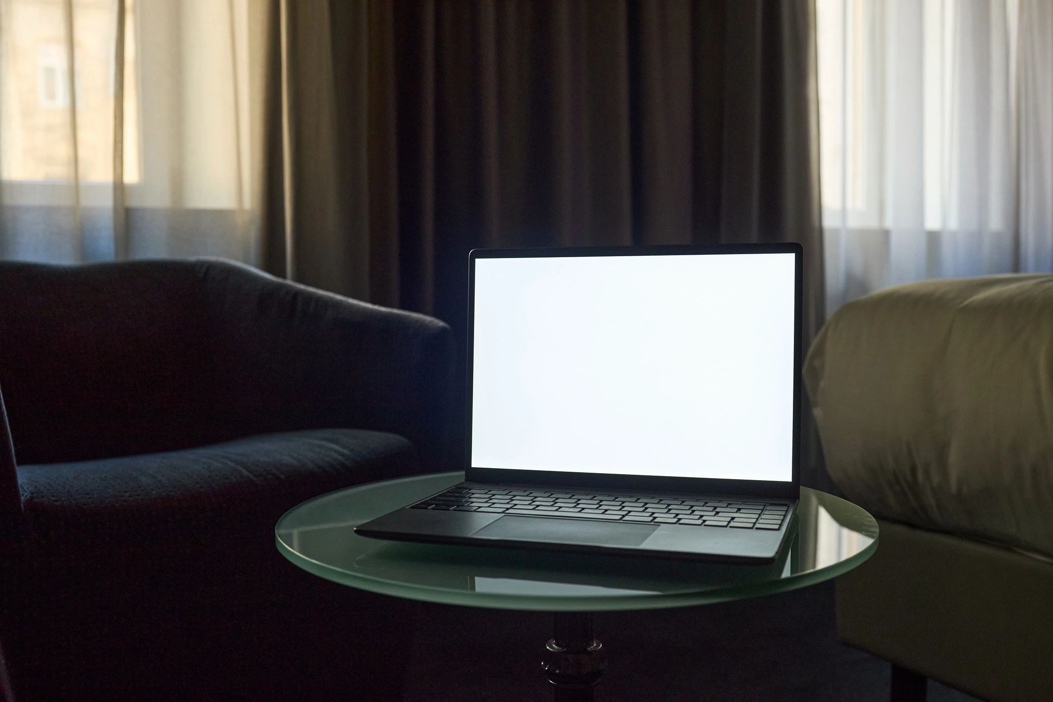 Laptop workspace for comparing devices